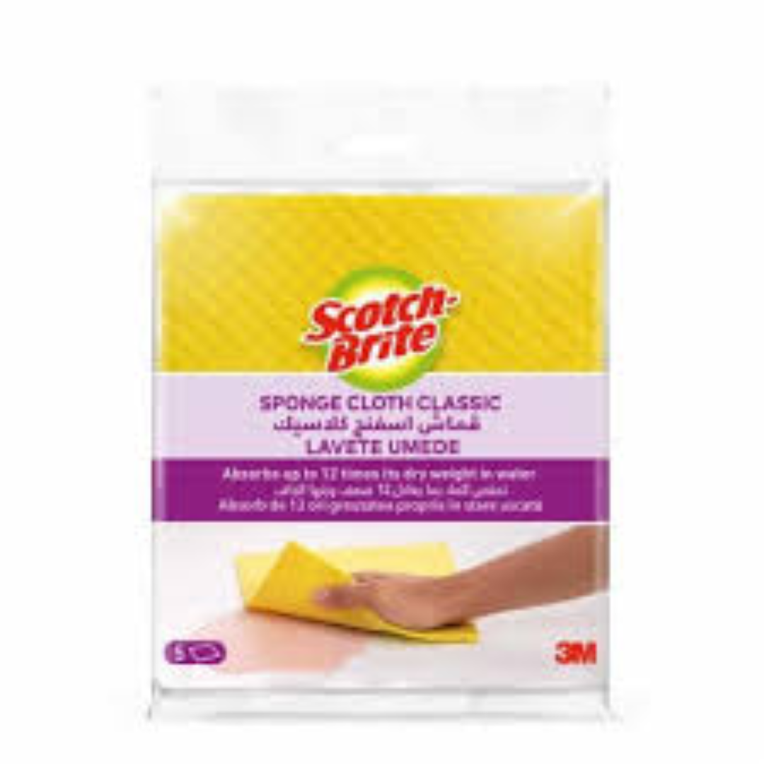 SCOTCH BRITE SPONGE CLOTH REGULAR 5'S